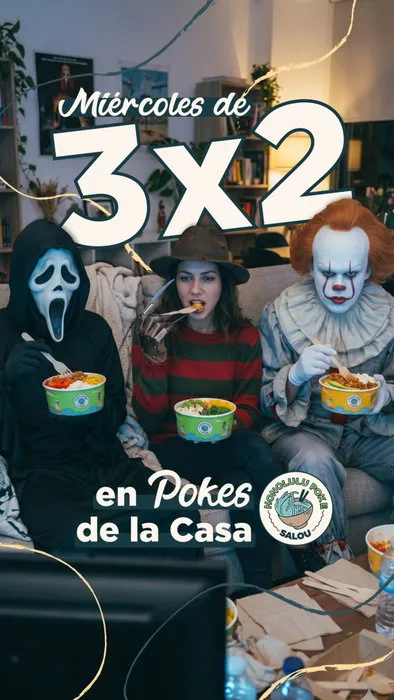 En Honolulu Poke, octubre viene embrujado 👻 de sabor: tus pokes favoritos se multiplican con nuestra promo 3x2 todos los miércoles. 👻🍣
¿Truco o trato? ¡Mejo…