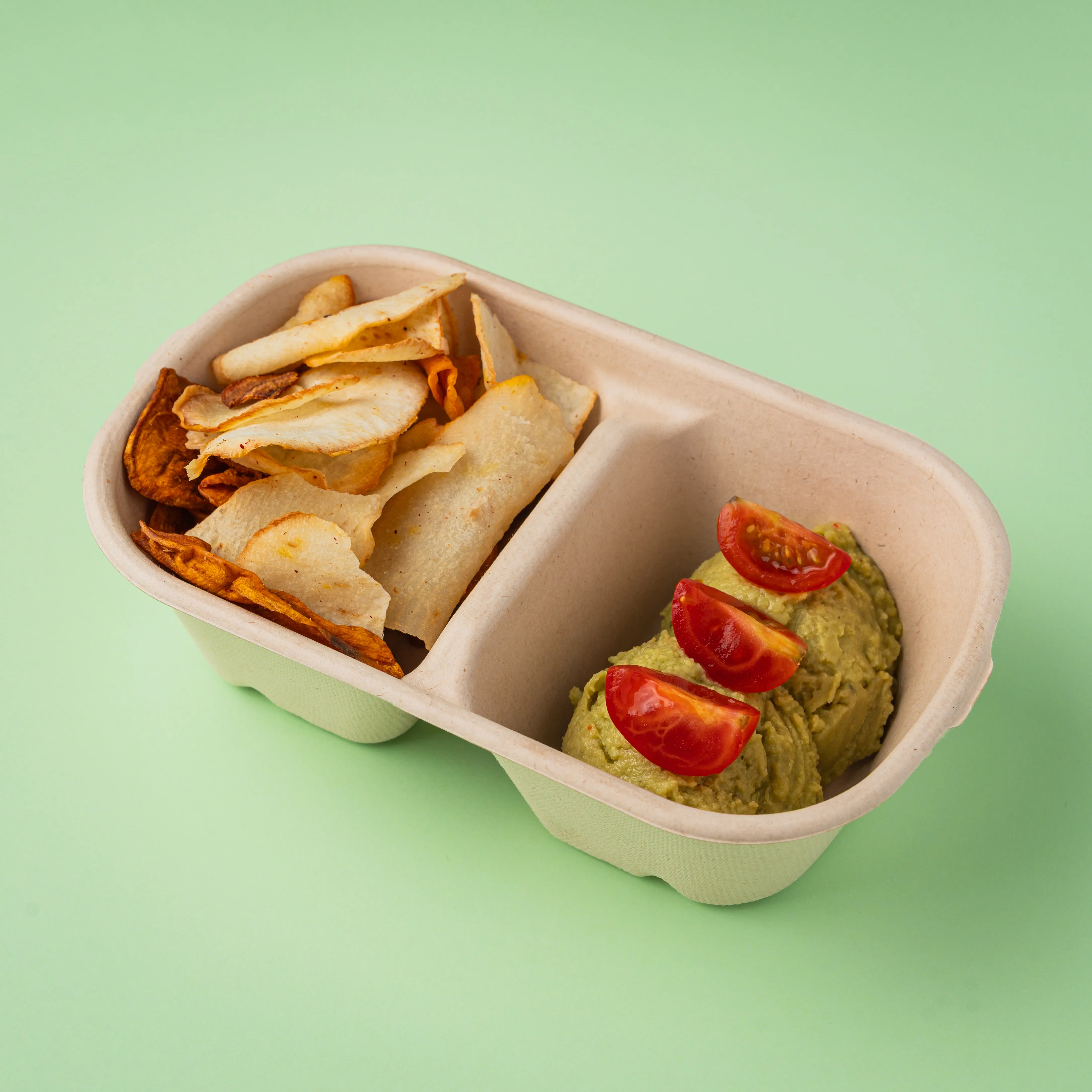 Guacamole con Chips Vegetales
